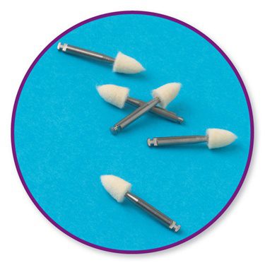 Felt Flexipoints | Felt dental polishing points.