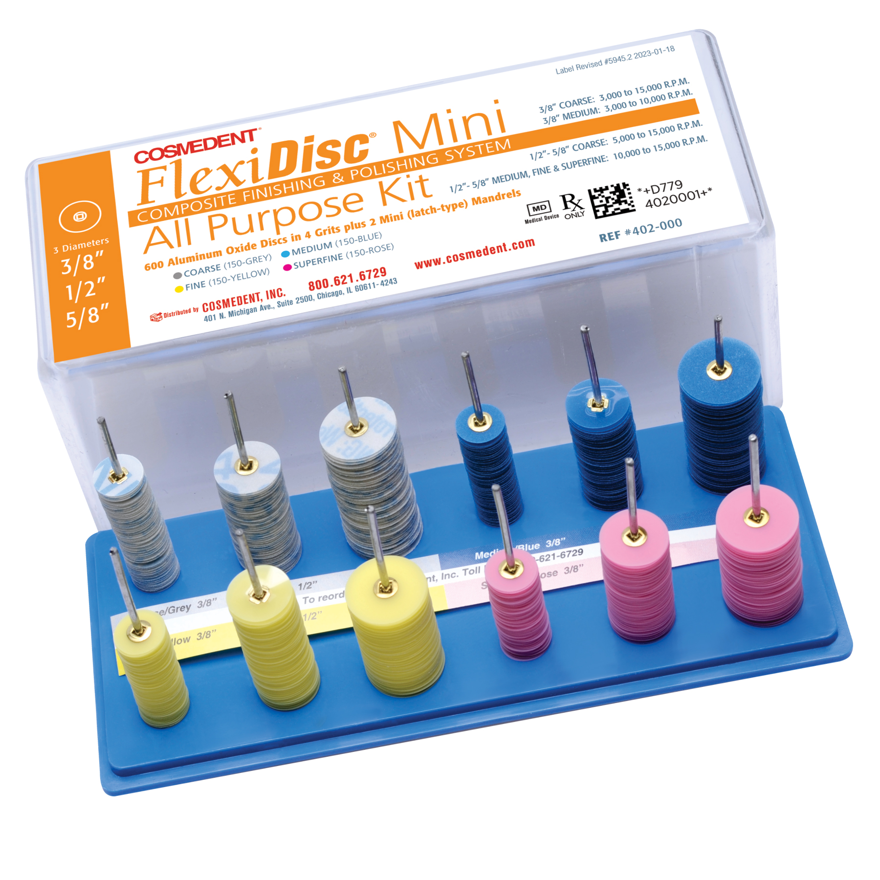 Dico Products 2033508 4 in. Polishing Kit