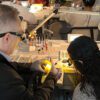 Dr. Arthur Volker works with a CE student on their composite restoration skills at the Center for Esthetic Excellence in Chicago.