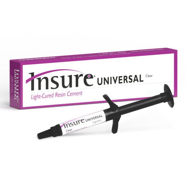 Insure Universal Dental Resin Cement - syringe and box